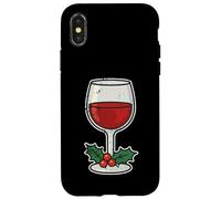 Verre à vin avec Houx Coque pour iPhone X/XS