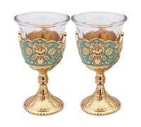 Verre à vin de style vintage - Verres hauts de style palais, tasse à toast | Mariages - Verre à boisson antique - Décoration de table élégante - Articles de cuisine insolites - Pot de service idéal pour