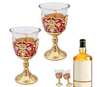 Verre à vin de style vintage - Verres hauts de style palais, tasse à toast | Mariages - Verre à boisson antique - Décoration de table élégante - Articles de cuisine insolites - Pot de service idéal pour