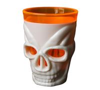Verre à vin d'Halloween, verre électronique LED pour boisson de vin, verre à vin d'horreur, verre à vin gothique, design crâne, verre à vin squelette, verre à whisky avec tête de mort paire, Consulte