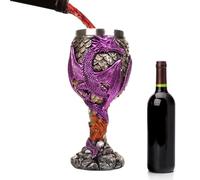 Verre à vin dragon - Calice de dragon médiéval de 117 ml, coupe fantaisie, verres décoratifs pour bar | Doublure intérieure sans danger pour les aliments, Design sculpté complexe, pour les cocktails a