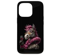 Verre à vin élégant avec Motif d'âne Coque pour iPhone 13 Pro
