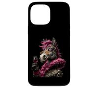 Verre à vin élégant avec Motif d'âne Coque pour iPhone 13 Pro Max