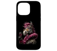 Verre à vin élégant avec Motif d'âne Coque pour iPhone 14 Pro Max