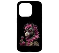 Verre à vin élégant avec Motif d'âne Coque pour iPhone 15 Pro