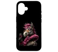 Verre à vin élégant avec Motif d'âne Coque pour iPhone 16