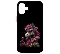 Verre à vin élégant avec Motif d'âne Coque pour iPhone 16 Plus