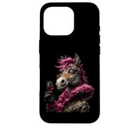 Verre à vin élégant avec Motif d'âne Coque pour iPhone 16 Pro