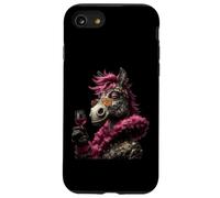 Verre à vin élégant avec Motif d'âne Coque pour iPhone SE (2020) / 7/8
