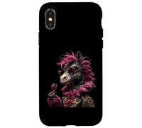 Verre à vin élégant avec Motif d'âne Coque pour iPhone X/XS