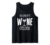 Verre à vin Humoristique « Oh Look It's Wine O'Clock » Débardeur