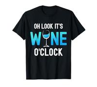 Verre à vin Humoristique « Oh Look It's Wine O'Clock » T-Shirt