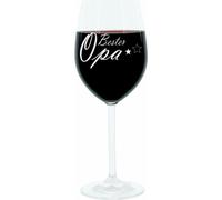 Verre à vin Leonardo 400 ml, Bester Opa, Cadeau verre d'ambiance avec gravure amusante, Moodglas, 22 cm
