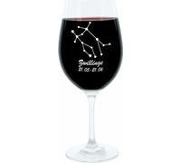Verre à vin Leonardo 400 ml, verre à motif, constellation des Gémeaux, cadeau, verre d'ambiance avec gravure, verre Mood, 22 cm