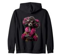 Verre à vin Motif Caniche Rose Sweat à Capuche