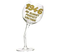 Verre à Vin Penché pour le 80ème Anniversaire - Version Anglaise : « An Almost Perfect Vintage » - 440 ml