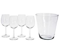 Verre à vin + rafraîchisseur Set de 5 pièces EXCELLENT KO-VER000576