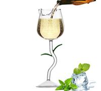 Verre à vin rose : flûte à champagne en forme de rose, design élégant de fleurs | Verre à vin créatif créatif résistant à la chaleur, verrerie romantique sûre pour les fêtes de mariage