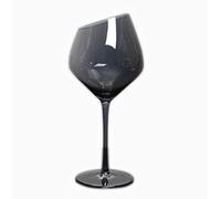 Verre à vin rouge, carafe à vin multicolore - Carafe à vin en verre cristal en forme de U à 100% Carafe à décanter à vin rouge soufflée à la main (Color : A Black)