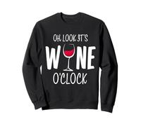 Verre à vin Rouge Humoristique « Oh Look It's Wine O'Clock » Sweatshirt