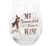Verre à vin sans pied "My Broomstick Runs On Wine" SD5196 (Taille unique) (Marron/transparent)