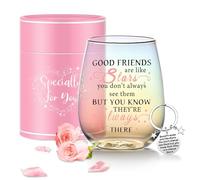 Verre à vin sans pied pour femme, cadeau d'anniversaire pour femme, verres à vin personnalisés, amusants, cool, uniques pour elle, fille, collègues, remise de diplôme, décoration de Noël