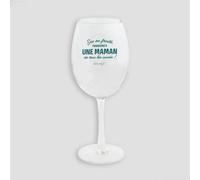 Verre à vin - sec ou fruité, trinquons à une maman de tous les succès Mr. Wonderful Bleu 470 ml
