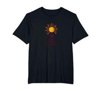 Verre à vin Sunshine and Wine : Summer Delight T-Shirt, Homme Grandes Tailles, Noir, 5X Tall