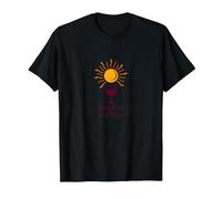 Verre à vin Sunshine and Wine : Summer Delight T-Shirt, Homme, Noir, 3XL