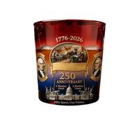 Verre à whisky 250e anniversaire « We The People » Engined Pãtriotic Father's Day - Heavy-Base umblêr For Bourbon Wine, Perfect American Made Collectible, Lot de 2 11 oz
