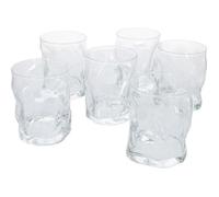 Verre à whisky 420 ml I Bormioli Sorgente I Lot de 6 I 10,7 x Ø 8,3 cm I Verre Old Fashioned I Haute qualité I Glace au sol I