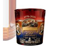 Verre À Whisky Américain Du 250e Anniversaire, Verre À Whisky Vintage, Statue D'art Collectif, Tasse D'Whisky Pour Liqueur, Bourbon Ou Vin, Cadeau Patriotique Pour La Fête Des Pères, Fête À Maison