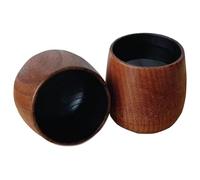 Verre À Whisky Carbonisé | 2 Pièces Wood Charred Whiskey Cup | Verres À Whiskey Vintage Grail en Bois Carbonisé pour Dégustation Optimale | Wooden Whiskey Glass, Idéal pour Homme, Père et époux