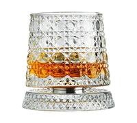 Verre À Whisky - Gobelet En Rotatif, Tasse À Boisson Rotative | Tasse À Vin Tournante, Ustensiles De Bar Élégants À Base De Mouvement, Support De Rafraîchissement Pivotant Lisse | Pour Fête An