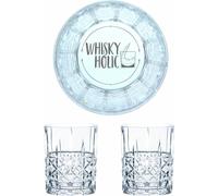 Verre à whisky gravé Nachtmann Whiskyholic, set de verres à whisky, gravure, cadeau, verre en cristal, 345 ml, lot de 2