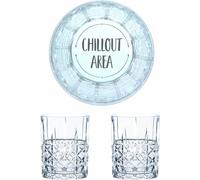 Verre à whisky Nachtmann gravure Chillout Area, set de verres à whisky, gravure, cadeau, verre en cristal, 345 ml, set de 2