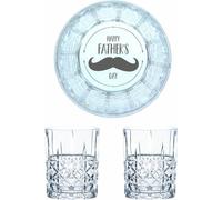 Verre à whisky Nachtmann gravure Happy Father's Day, set de verres à whisky, gravure, cadeau, verre en cristal, 345 ml, set de 2