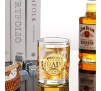 Verre À Whisky Personnalisé Pour Papa,Cadeau D'anniversaire Pour Homme,Cadeau De Noël Pour Papa,Cadeau De La Part De Sa Fille Et De Son Fils,Verre À Vin,Cadeau De Fête Des Pères