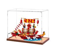 Verre acrylique transparent pour calendrier de bureau Le-go 40678, modèle de calendrier de festival, boîte de rangement, boîte de présentation, compatible avec le modèle 40678 (vitrine uniquement) (3