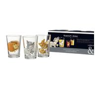 Ritzenhoff & Breker Lot 3 verres enfant 205 ml Motif hérisson/blaireau – Passe au lave-vaisselle