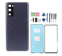 Verre Arrière de Remplacement, Boîtier en Verre Arrière de Téléphone pour S20 FE 5G G781 Kit D'outils de Réparation de Remplacement de Verre de Couverture Arrière de (Blue)