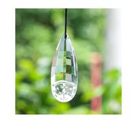 Verre attrape-pendentif en cristal multi-facettes, longue bande transparente de 75mm, 1 pièce