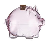 Verre Banc Monnaie Clair -, 6×4,5 Cm | Décorative, | Transparente pour, Adultes, Décoration De Bureau Et Rangement De Remplacement
