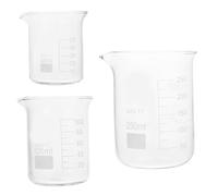 Verre Bécher Gradué 3 Pièces 250ml de Laboratoire