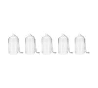 Verre Blanc Porte-clés Cactus Miniature 5 Pièces | Accrocher au Paquet Rétroviseur, Format Mini, Décoration ccessoire pour Terrarium