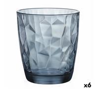Verre - Bormioli Rocco - Diamond - 390 ml - Bleu - 6 Unités