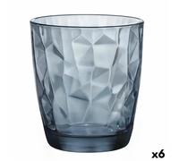 Verre Bormioli Rocco Diamond Bleu Verre (390 Ml) (6 Unités)