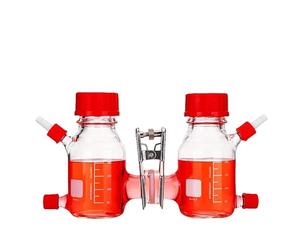 Verre borosilicaté de cellule d'électrolyse à double chambre de réacteur de type II(1000ml)