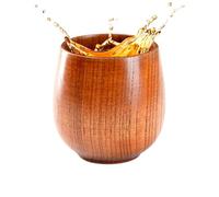 Verre Bourbon en bois - Capacité de 160 ml - Pour brandy et alcool - Pour hommes et pères et maris - Pour frères et frères - Pour bar à la maison, restaurant, barbecue et réunions de famille, fête
