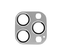 Verre Trempé Caméra pour iPhone 15 Pro et 15 Pro Max Cadre Alliage Aluminium Argent
